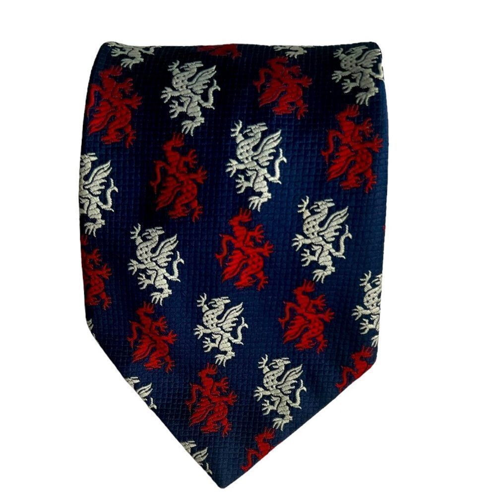 Angelo Correlli  Blue Red White  Griffin Design  theme Men Tie